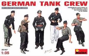 German Armored Car Crew 5 Figures WW II 1/35 MiniArt 35072 for sale online