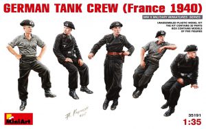 Miniart 35283-1/35 WW II German Tank Crew Military Plastic Models Figures Kit