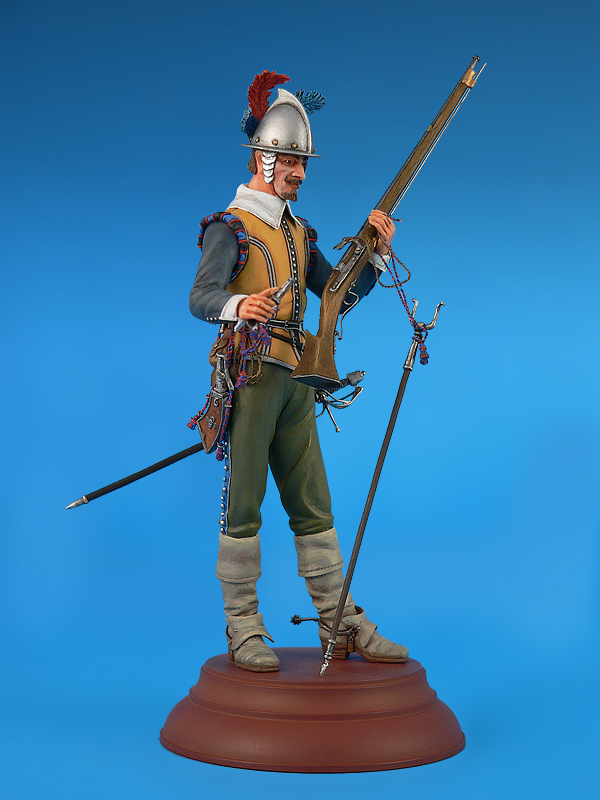 Netherlands Musketeer XVII Century 1:16 Figure Plastic Model Kit MINIART 