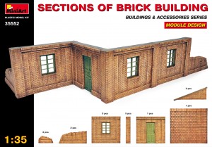 MiniArt  35547 1/35 scale Brick wall set. 