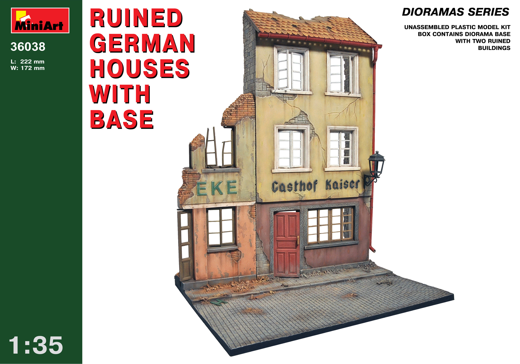 1:35 Ruins European House  Architecture Model Unassembled DIY Kit