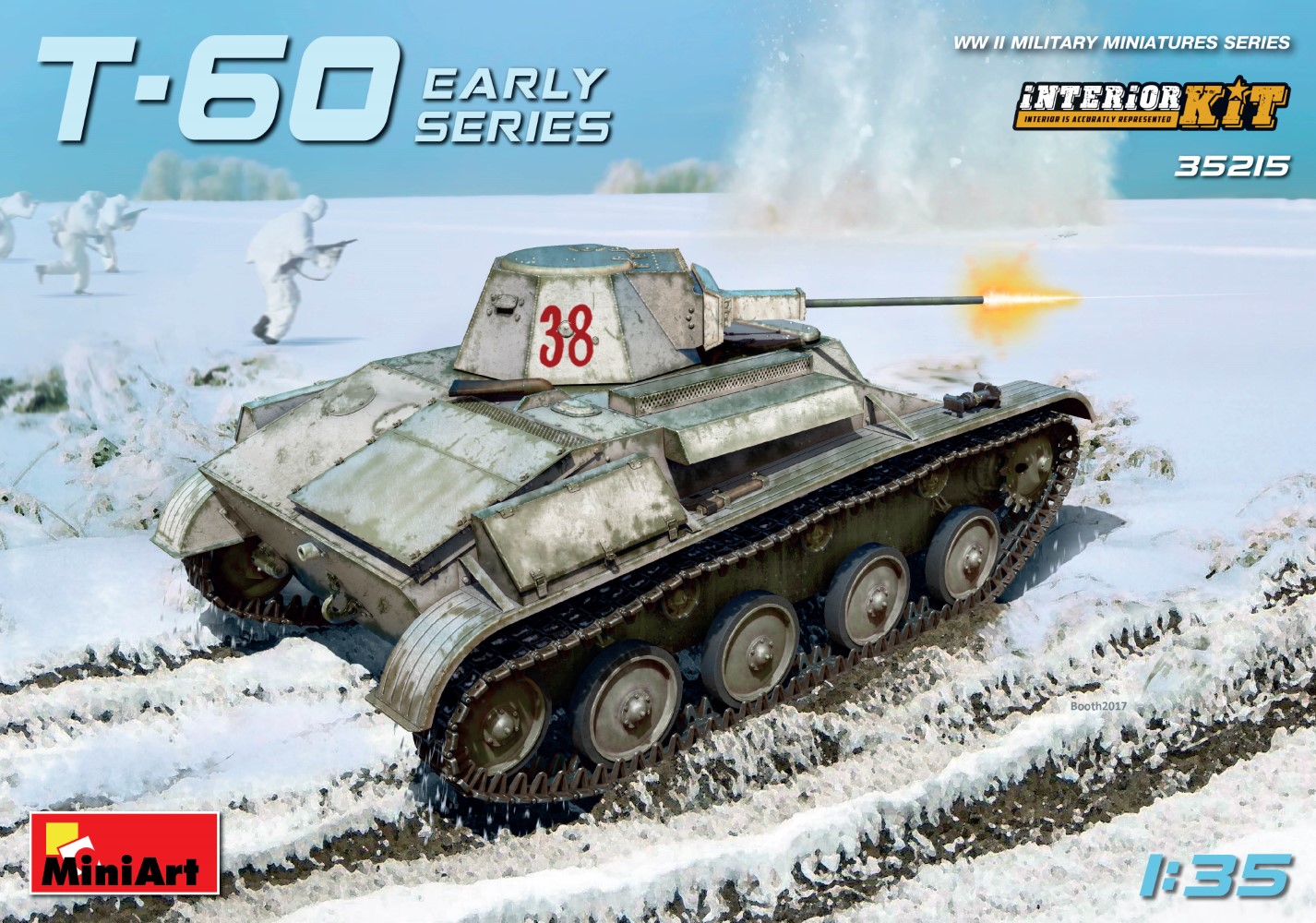 35215 T-60 初期生産型 ソビエト軽戦車 フルインテリア – Miniart