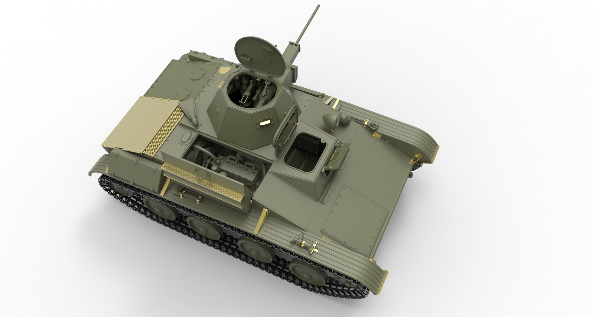 T-60 Early Series Soviet Light Tank Interior Kit Kit MINIART 1:35 MIN35215 