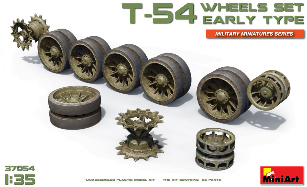 EARLY Wheels Set T-55 MINIART 37056 1/35 T-54 