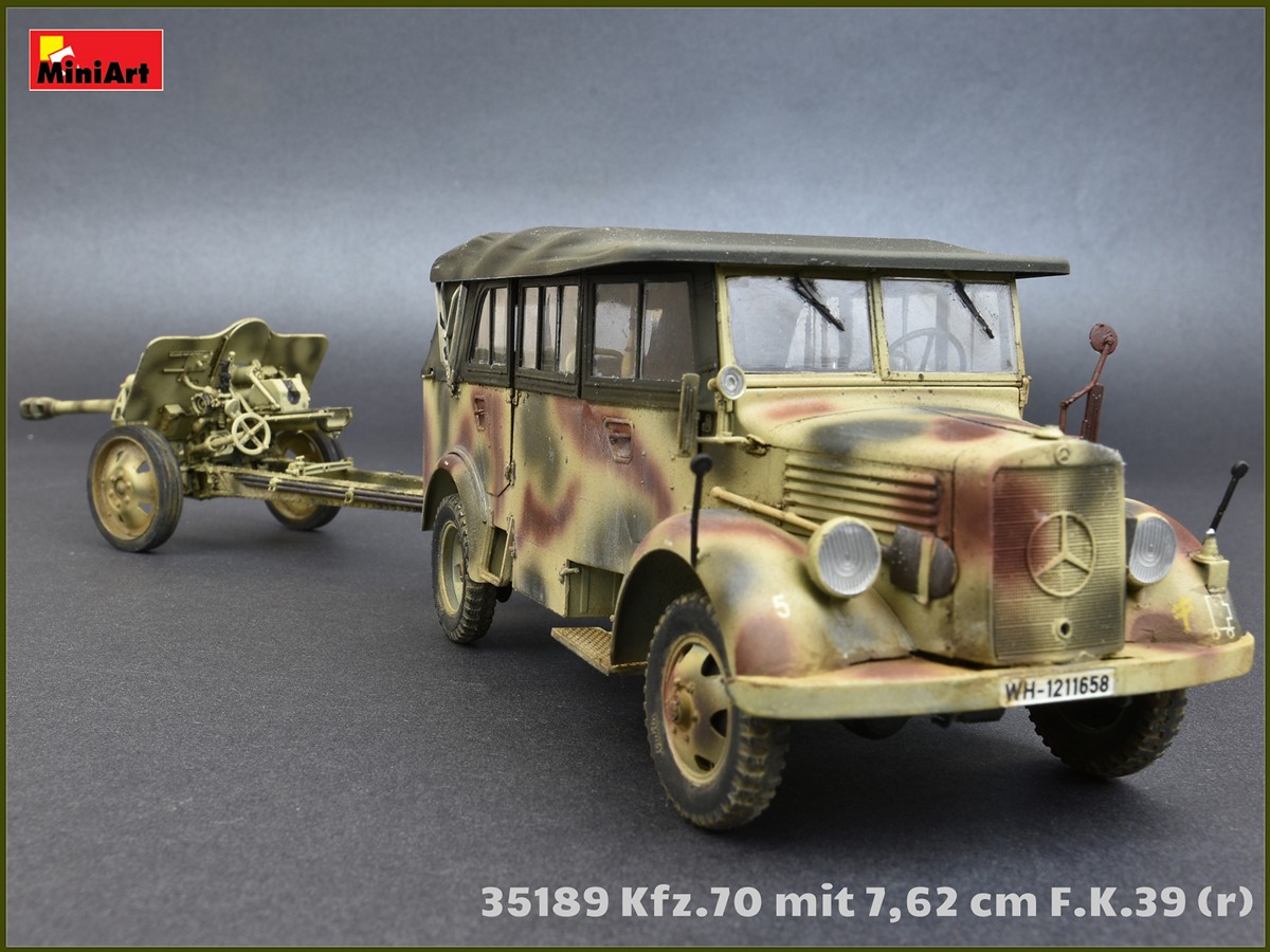 Kfz.70 camion avec 7,62 cm F.K 39 R Miniart 1:35 