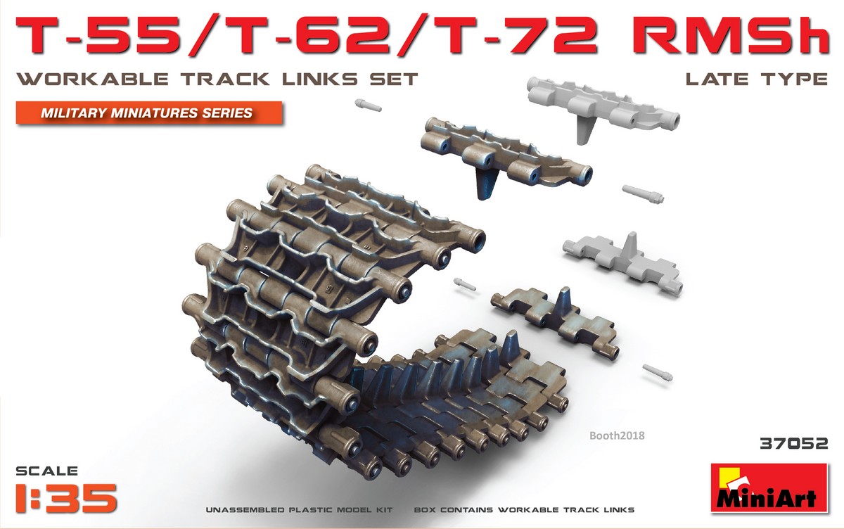 Miniart 37048 1/35 T-54/T-55/T-62 OMSh individual track links set Late type 