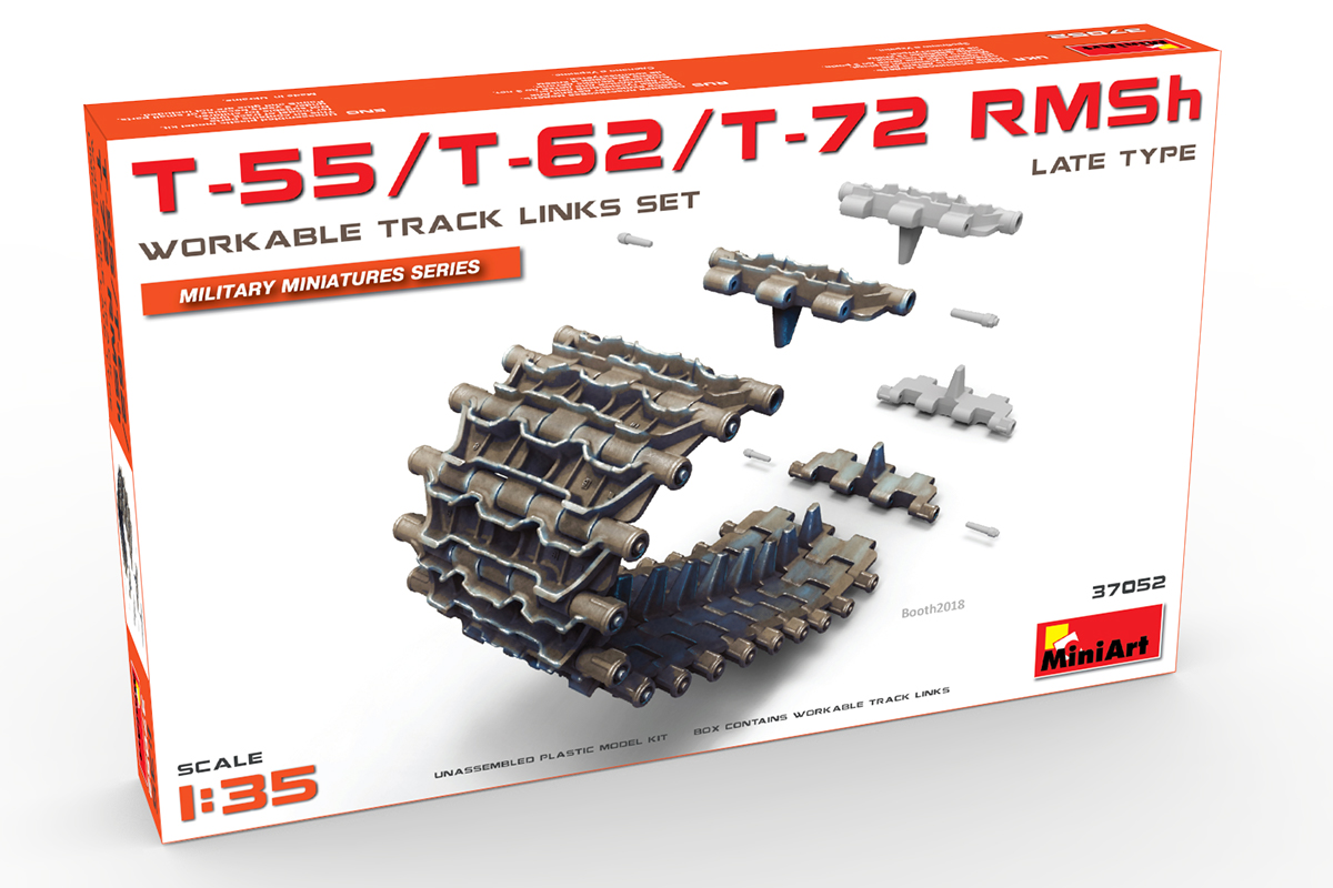 MiniArt 1//35 T-55 RMSh Workable Track Links Early Type