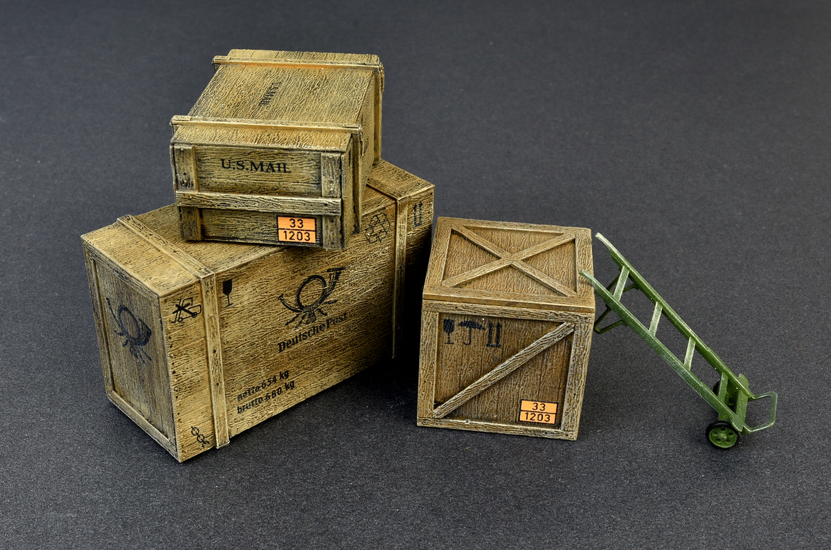 1/35 MiniArt 35581 Wooden Boxes & Crates WWII Buildings & Accessories 