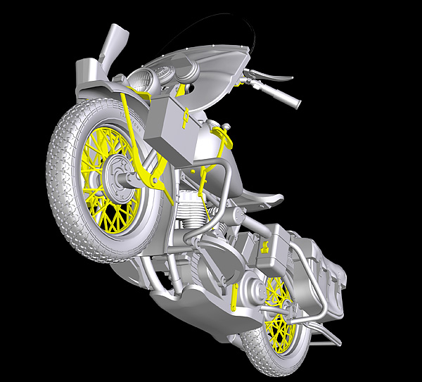 U.S Motorcycle Repair Crew Special Edition Kit MINIART 1:35 MA35284 