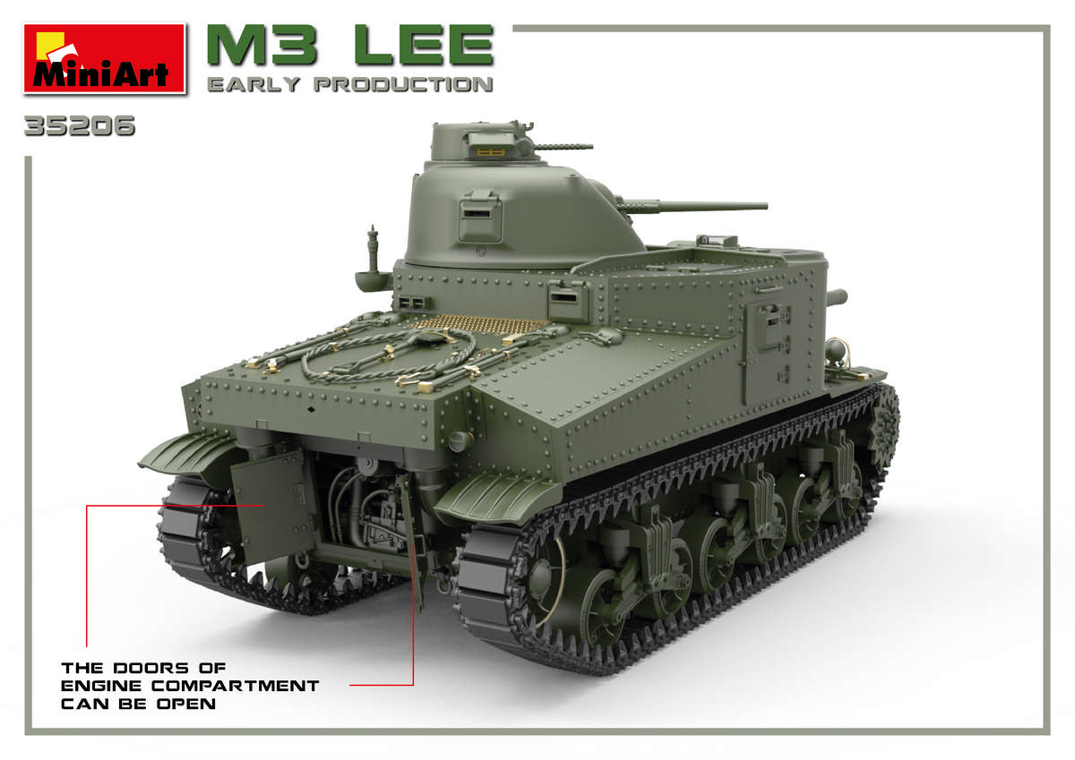 Miniart 35206 M3 Lee Early Production Interior Kit