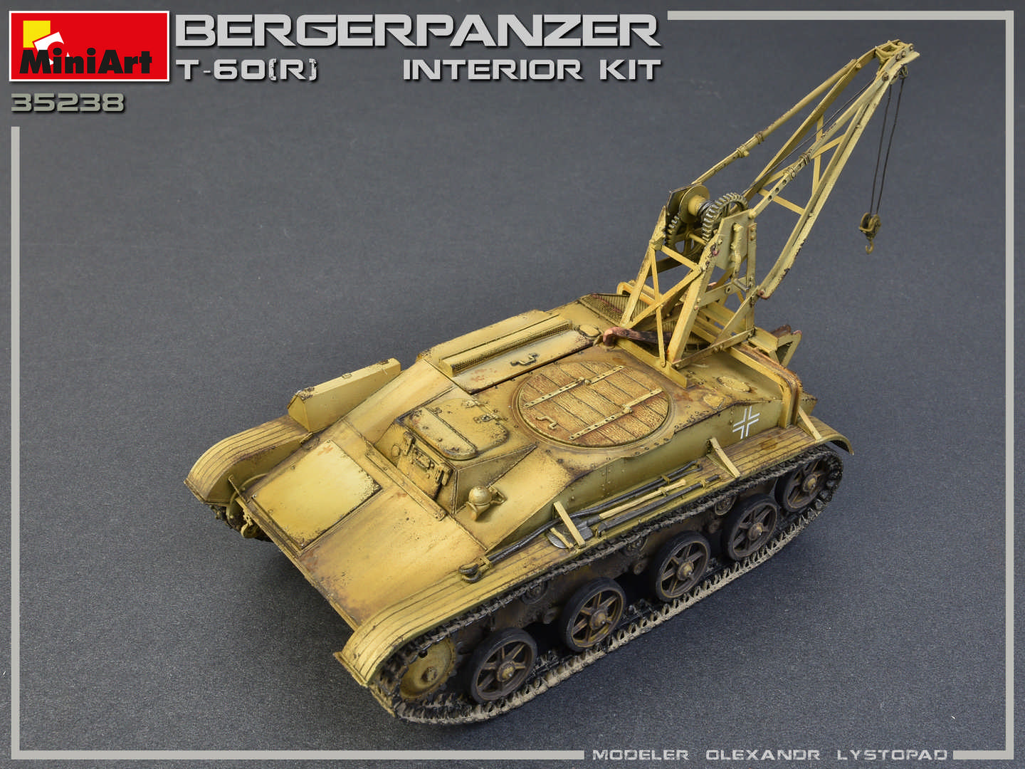 r With interior kit Miniart 35238 1:35th scale Bergepanzer T-60 