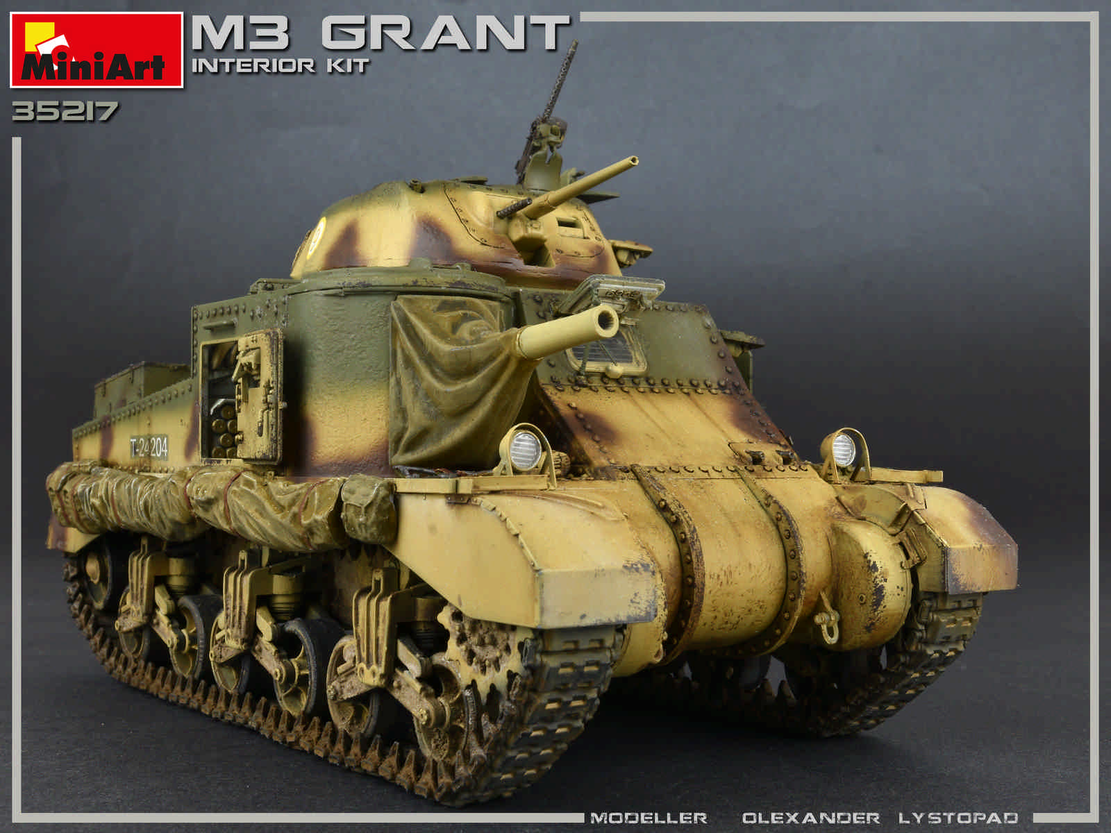 Grant mk.i interior kit 1:35 mezzi militari scala miniart 