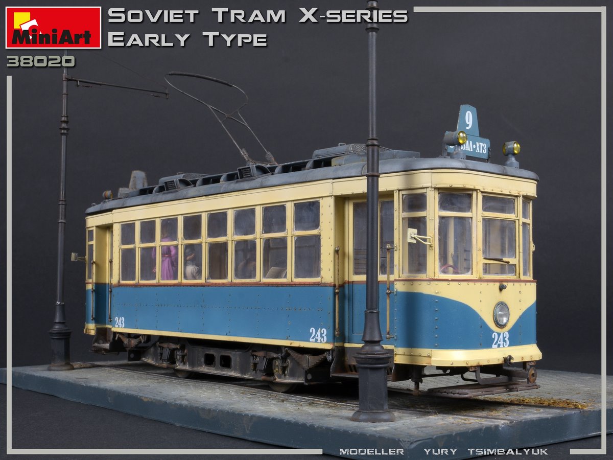 1/35 MINIART SOVIET TRAM X-SERIES EARLY TYPE MA38020 