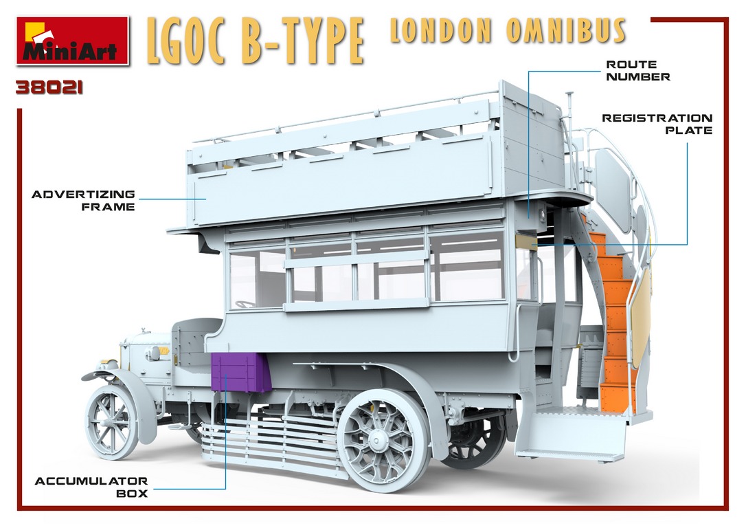 Details about   Lgoc B-Type London Omnibus Kit MINIART 1:35 MA38021 Model 