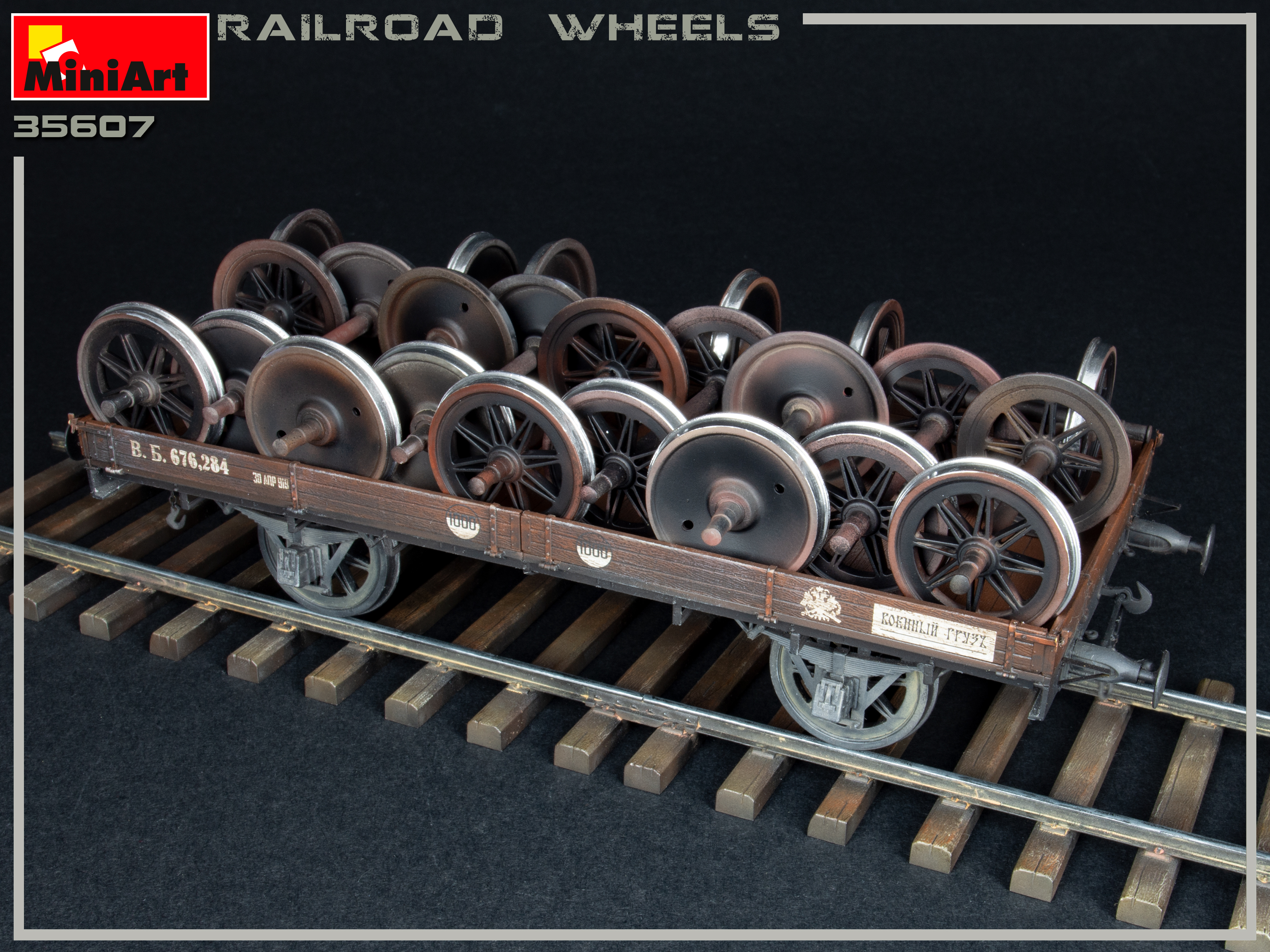 Railroad Wheels Kit MINIART 1:35 MA35607 