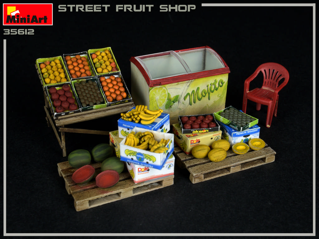 Street Fruit Shop 1/35 MiniArt  35612 Buildings and Accessories 