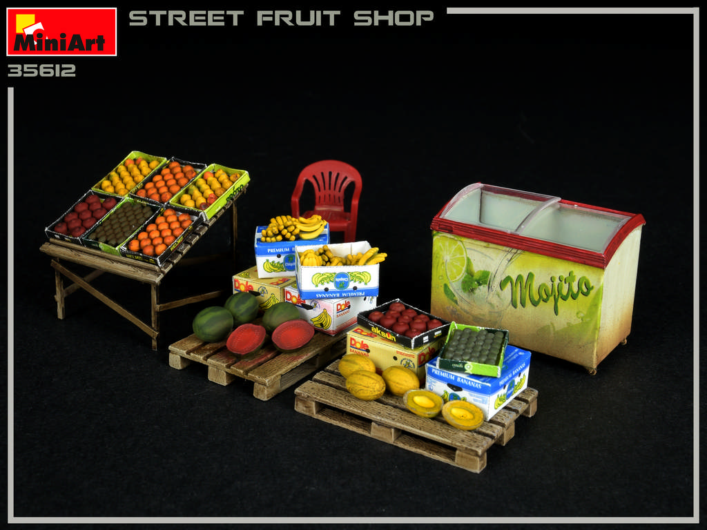 Mini Art 35612 Modèle Kit 1/35 Street fruit shop 