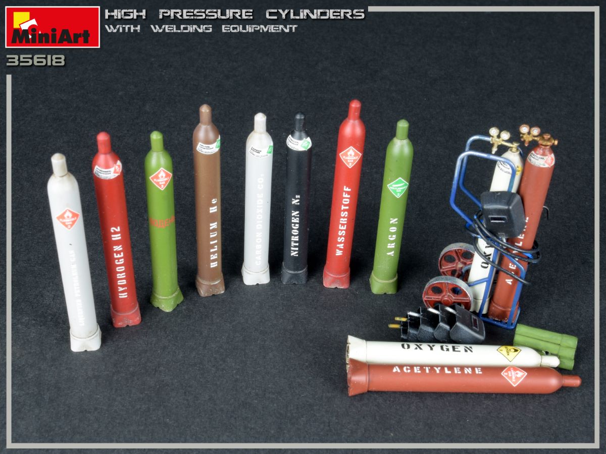 MiniArt 1 35 Scale High Pressure Cylinders W/ Welding Equipment Min35618 for sale online 
