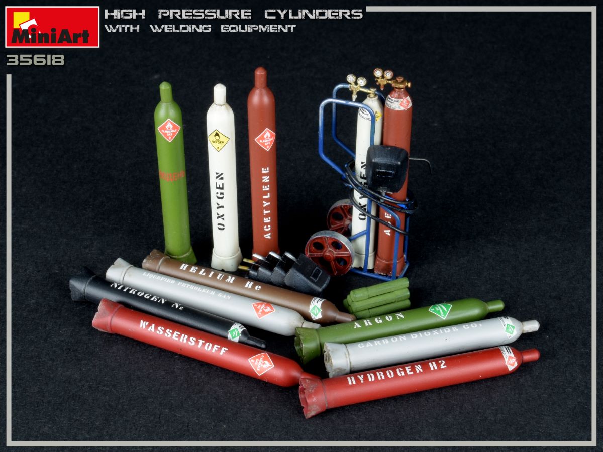 MiniArt 1 35 Scale High Pressure Cylinders W/ Welding Equipment Min35618 for sale online 