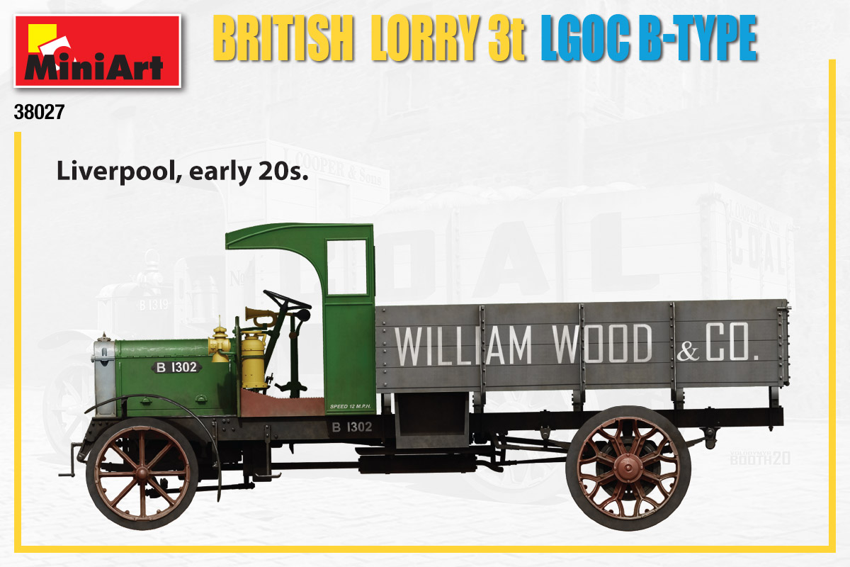 Miniart 1/35 British Lorry 3t LGOC B-Type # 38027 