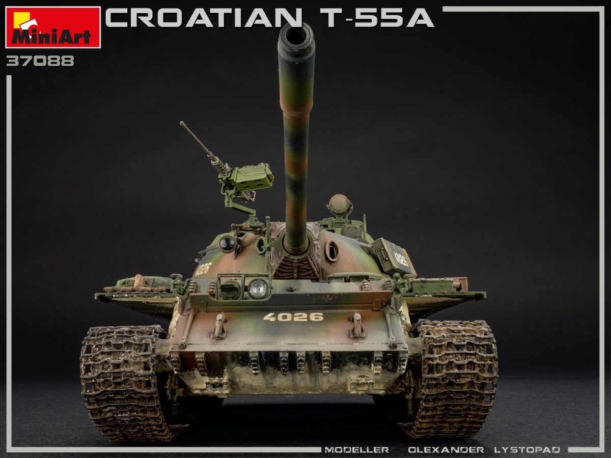 CROATIAN tank T-55A Plastic model kit 1/35 MiniArt  37088 