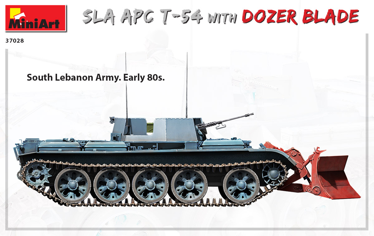 Miniart 1/35 South Lebanon Army T-55 APC military model kit #37055