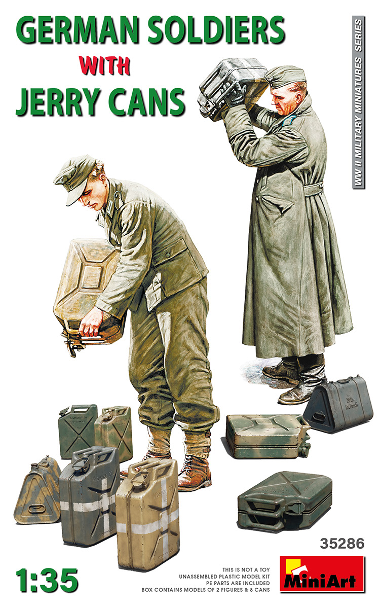 MINIART 35588 GERMAN JERRY CANS SET World War 2 1/35 scale plastic model kit 