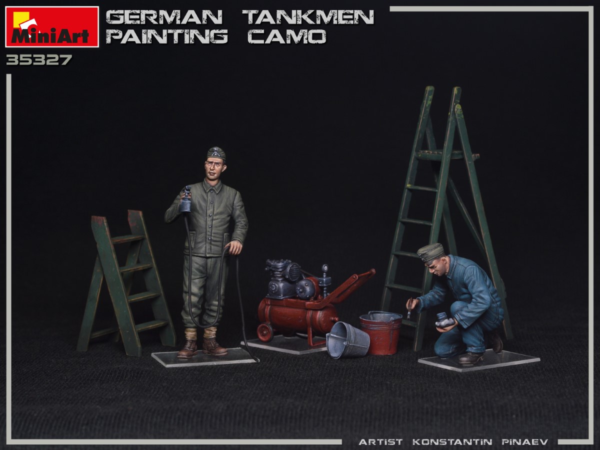 MiniArt 35327 1:35th scale German Tankmen Painting Camo