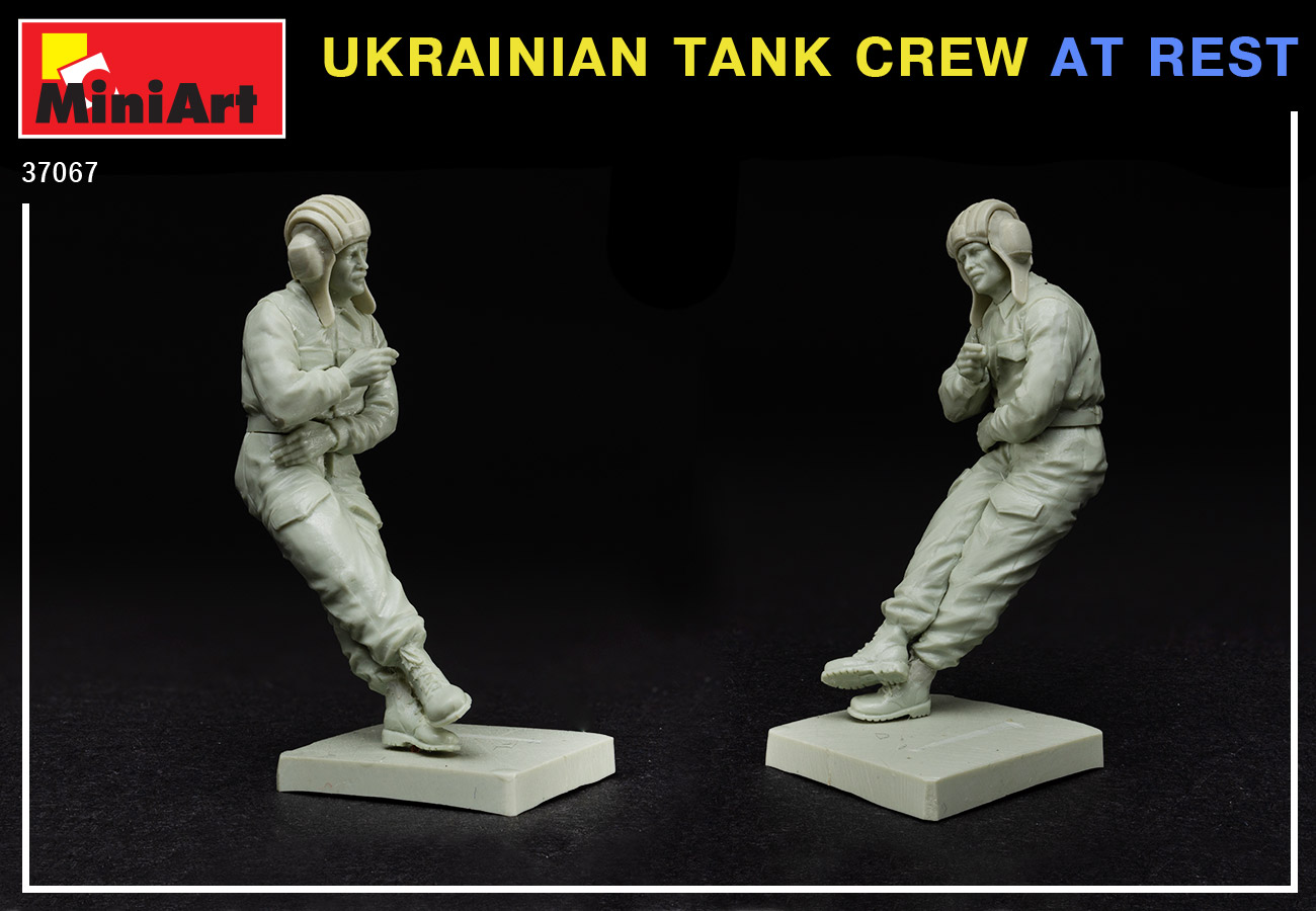 MiniArt 1/35 Ukrainian Tank Crew at Rest Model Figures - Wonderland Models, MT37067