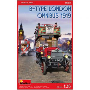 MIN38031 Miniart 1:35 scale model kit B-Type London Omnibus 1919 