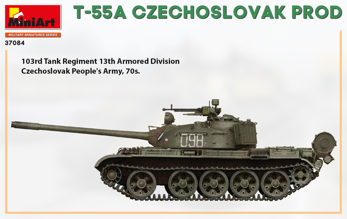 37084 T-55A チェコスロバキア製 – Miniart