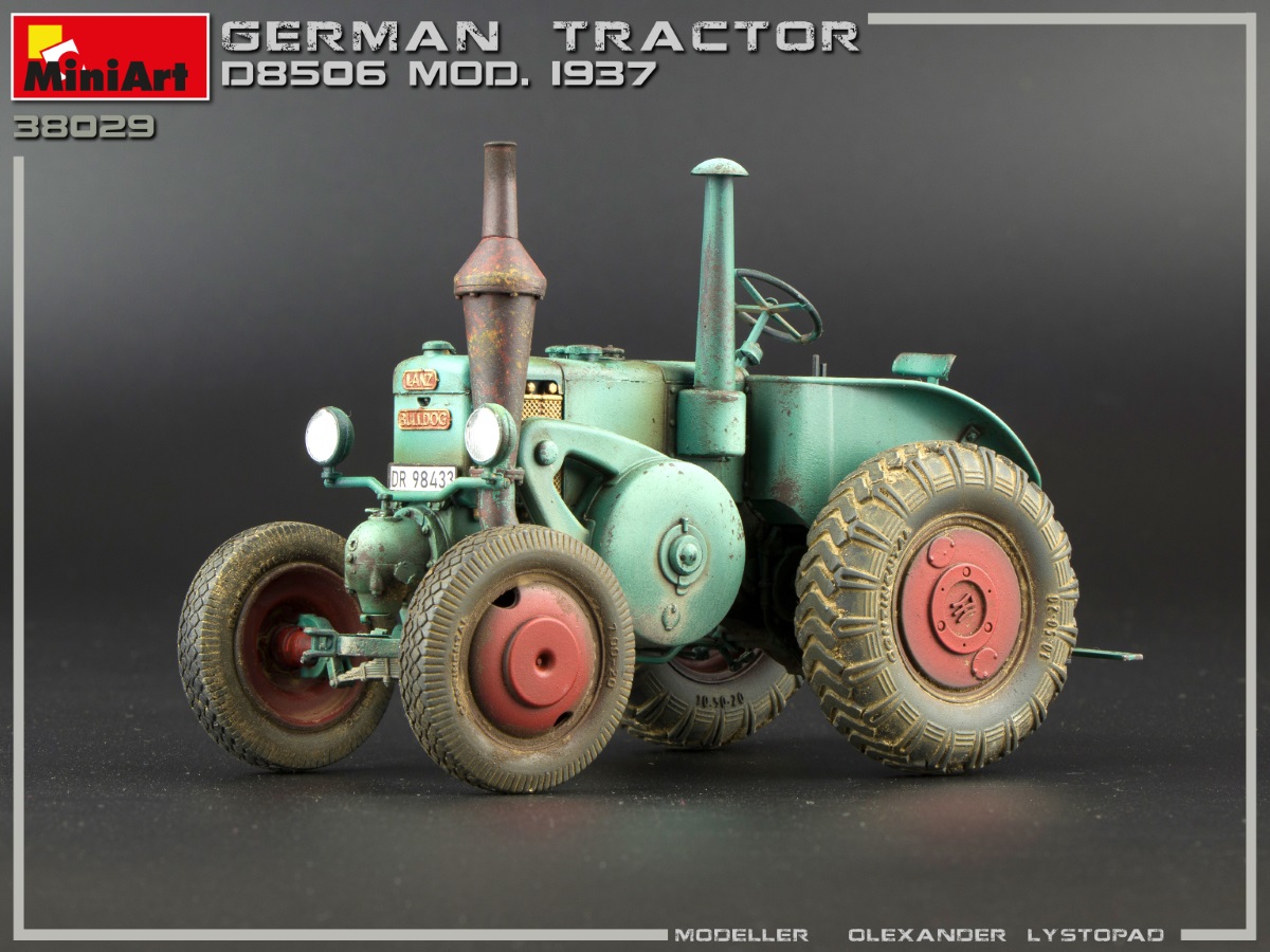Deutscher LANZ Bulldog Traktor D8506 Mod 1937 in 1:35 MiniArt 38029 Neu