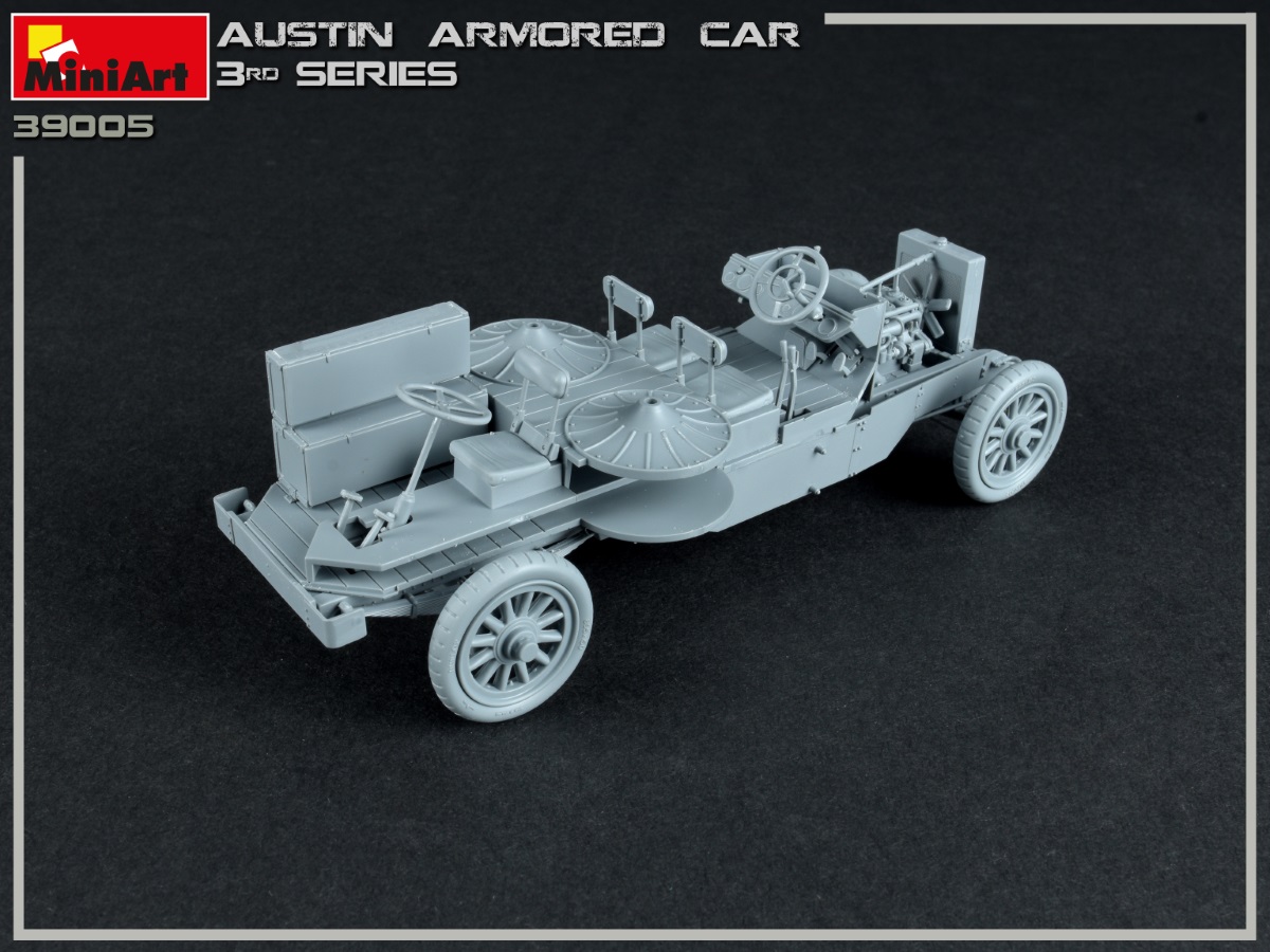 39007 MiniArt Austin Armored Car 3rd Series WW I Bausatz 1:35 Interior Kit Art