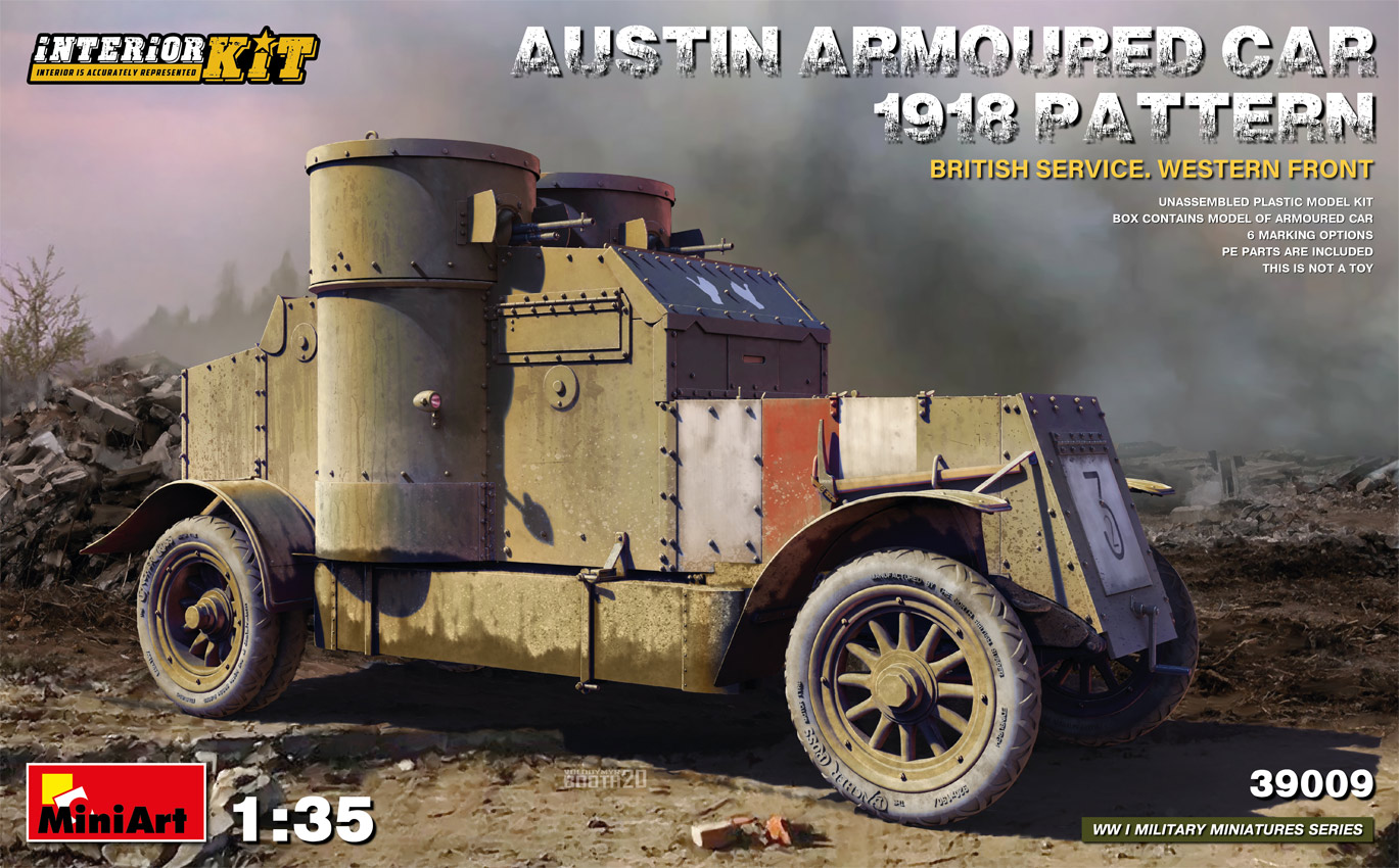 MiniArt: Austin Armoured Car 1918 Pattern British Service Inte Western Front 