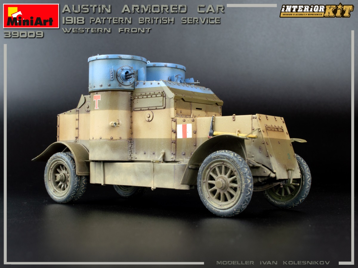 MiniArt 39009 WWI British Army Austin Armored Car 1918 INTERIOR KIT 1:35 NEW BOX 