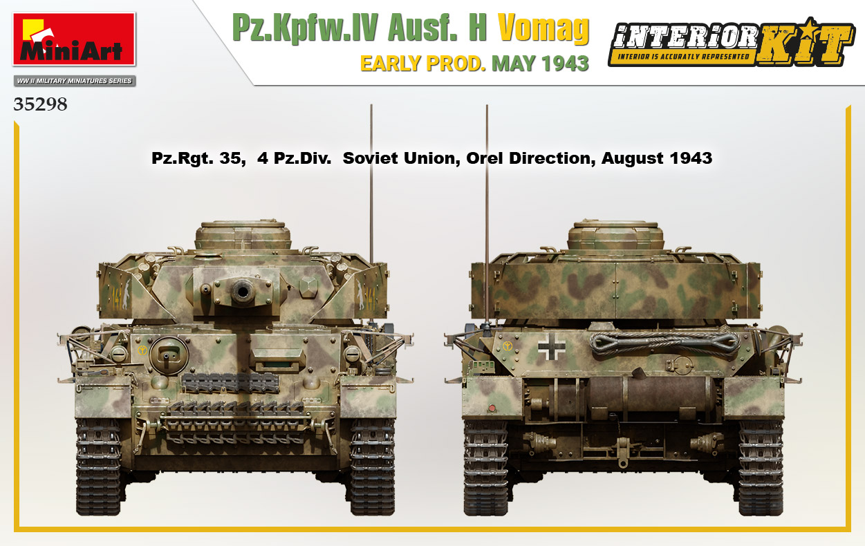 MiniArt 1 35th Pz.kpfw.iv Ausf H Vomag Early Prod May 1943 C/w Interior Min35298 for sale online 