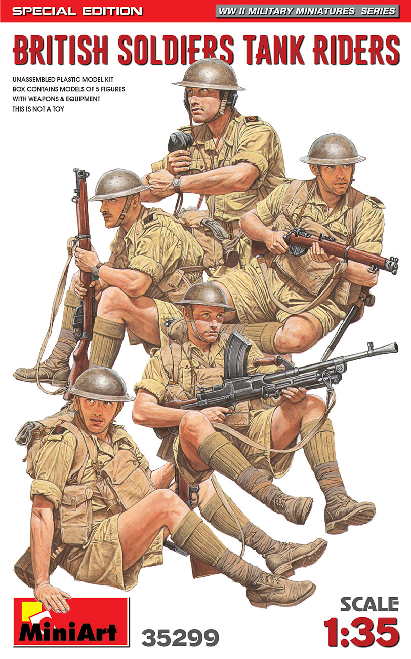HaT 8264 WWII BRITISH TANK RIDERS 1/72 Model Soldiers 1 SPRUE 11 figures 