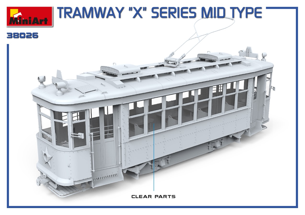 MiniArt 1/35 Scale Cargo Tramway X-Series Plastic Model Building Set # 38030 