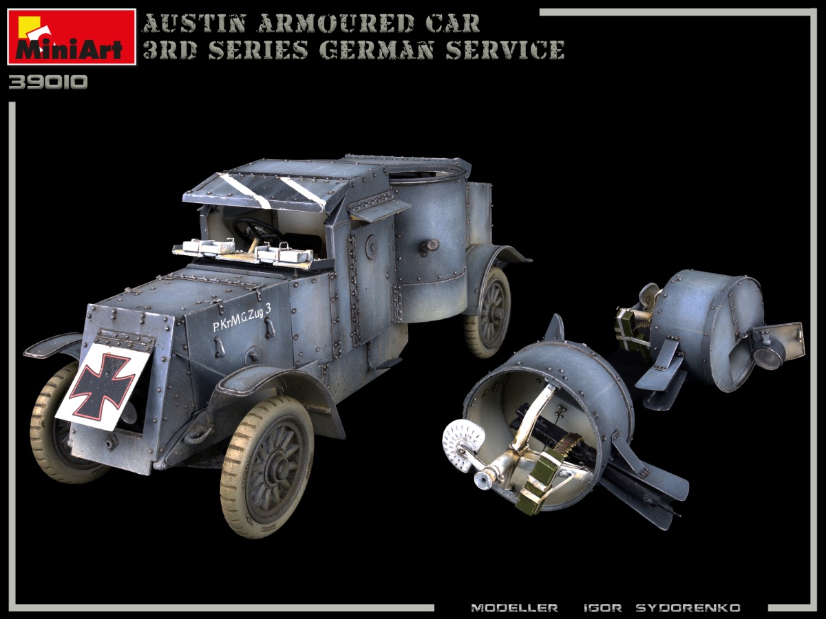 39007 MiniArt Austin Armored Car 3rd Series WW I Bausatz 1:35 Interior Kit Art