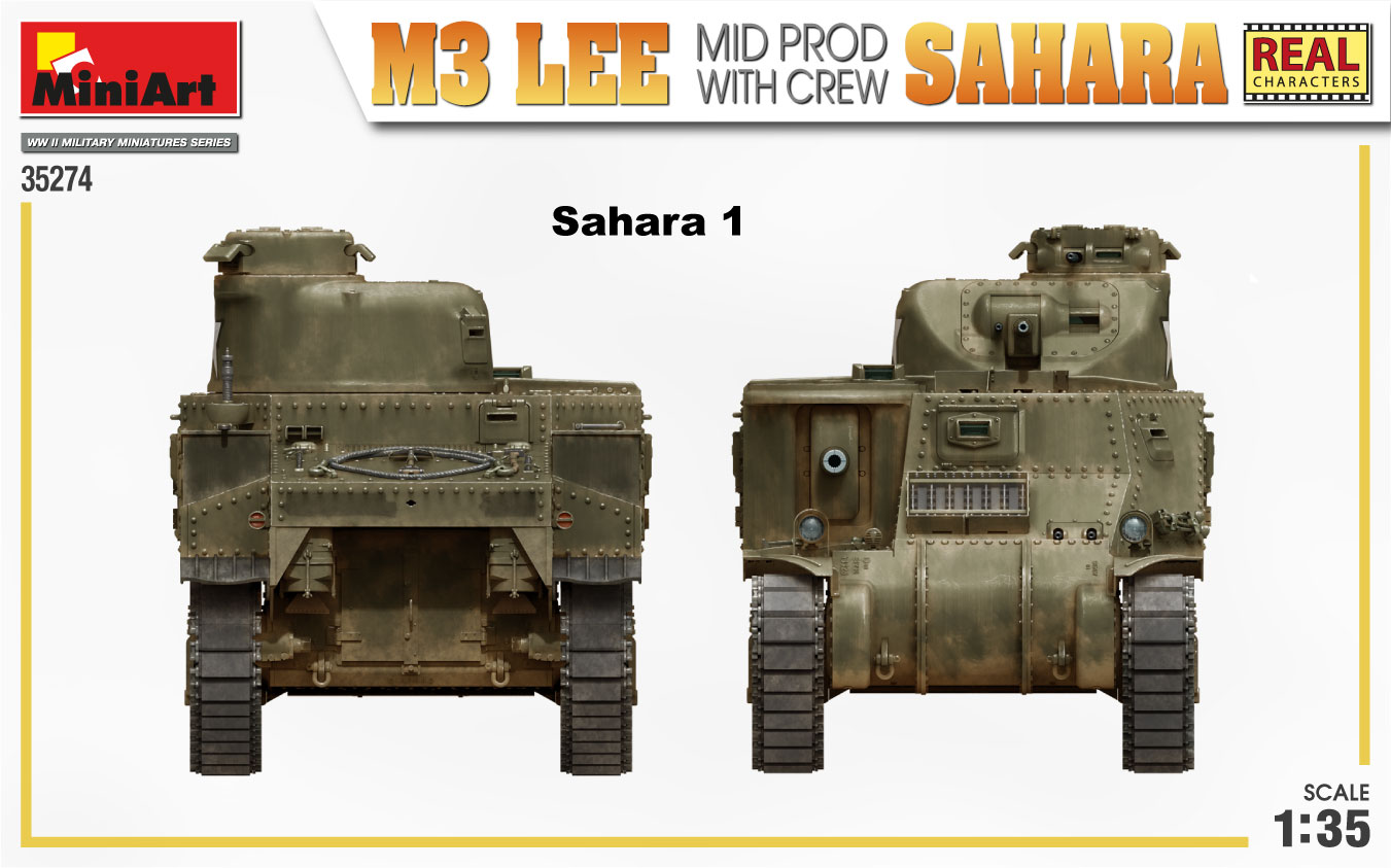 MiniArt 35274 M3 Lee Mid Prod Sahara with Crew 1//35