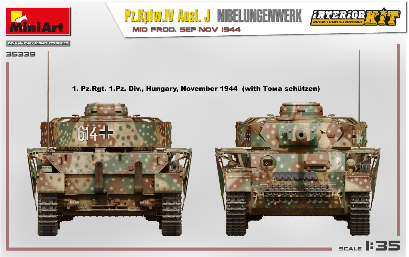 MiniArt 35339 Pz.Kpfw.IV Ausf Mid Prod.Sep-Nov 1944 1/35 J Nibelungenwerk 