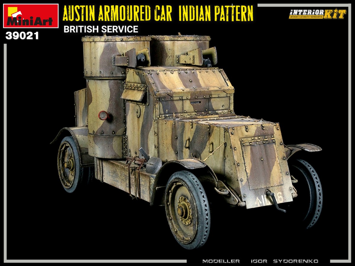 MINIART 39021 Austin Armoured Car Indian Pattern in British Service in 1:35