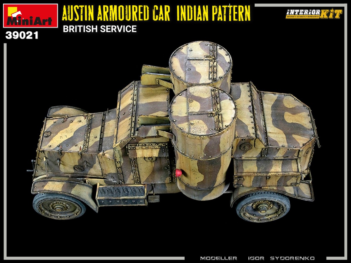 MINIART 39021 Austin Armoured Car Indian Pattern in British Service in 1:35