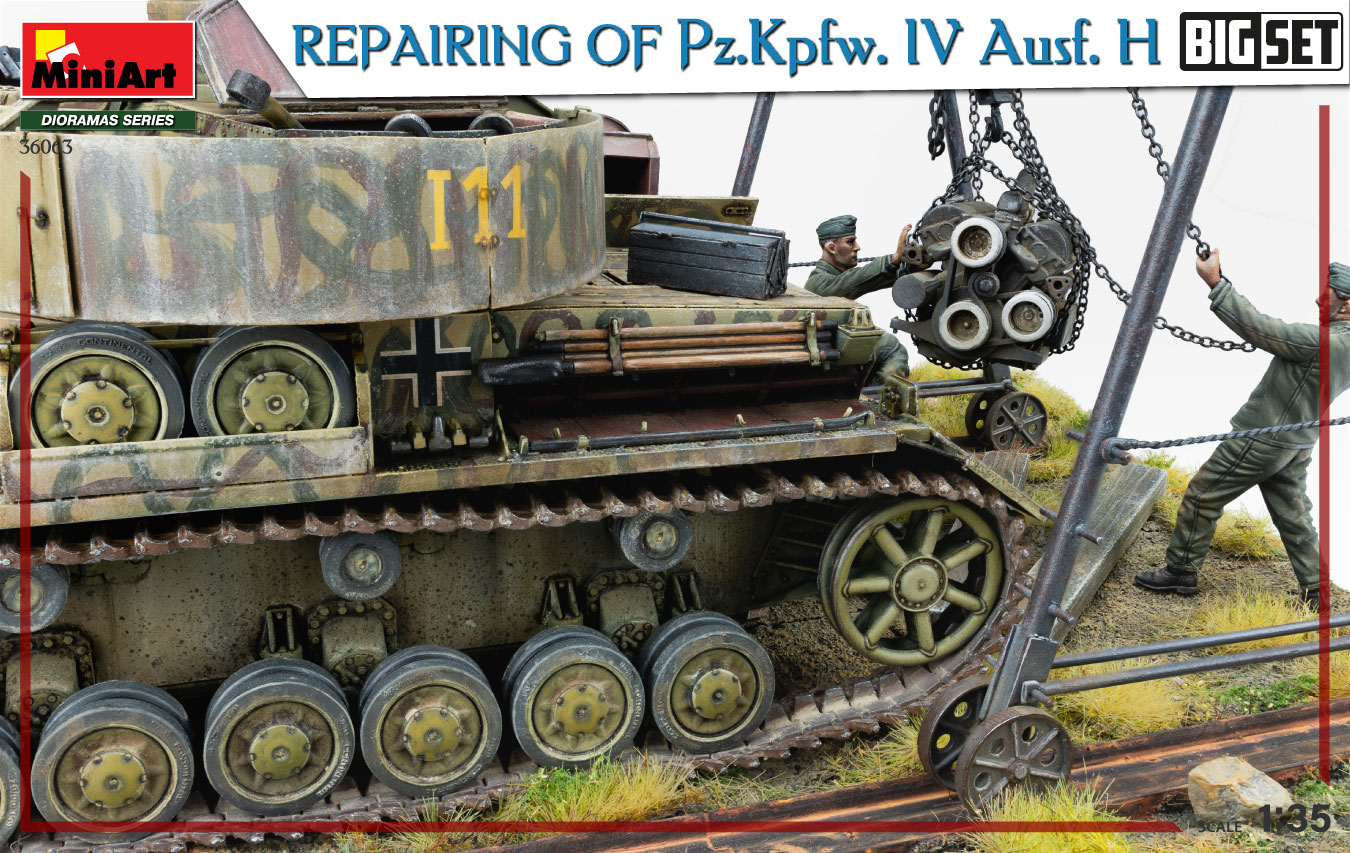 36063 REPAIRING Of Pz.Kpfw. IV Ausf. H. BIG SET – Miniart