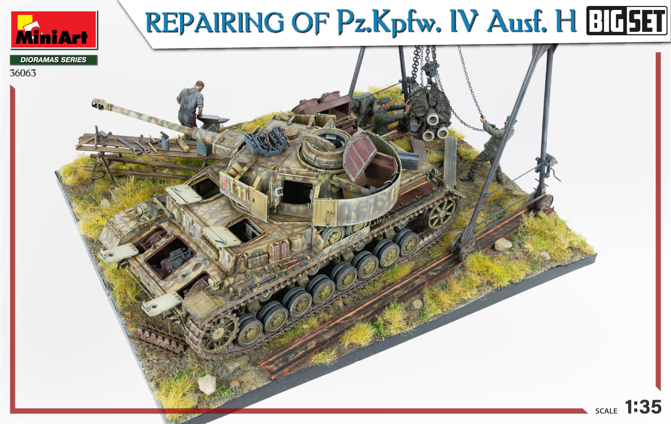 36063 REPAIRING Of Pz.Kpfw. IV Ausf. H. BIG SET – Miniart