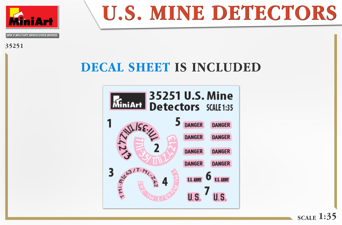 MIN35251) - MINIART 1:35 - US Mine Detectors EUR 18,09 - PicClick FR