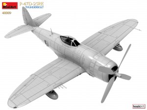 3D Renders of Kit: 48009 P-47D-25RE THUNDERBOLT. BASIC KIT