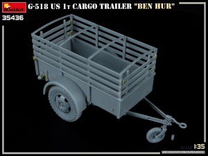 Build Up of MiniArt Kits: 35436 G-518 US 1t CARGO TRAILER “BEN HUR”