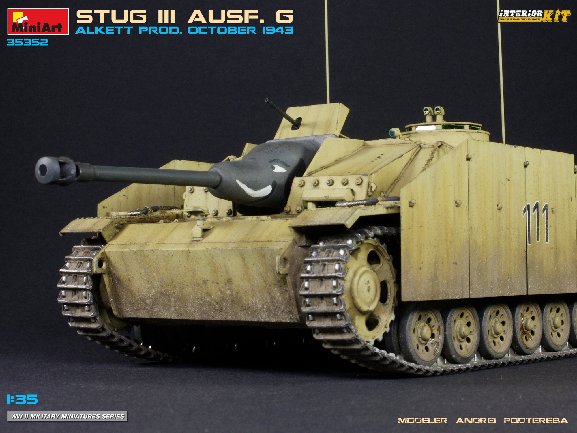 35352 STUG III AUSF. G ALKETT PROD. OCTOBER 1943 INTERIOR KIT – Miniart