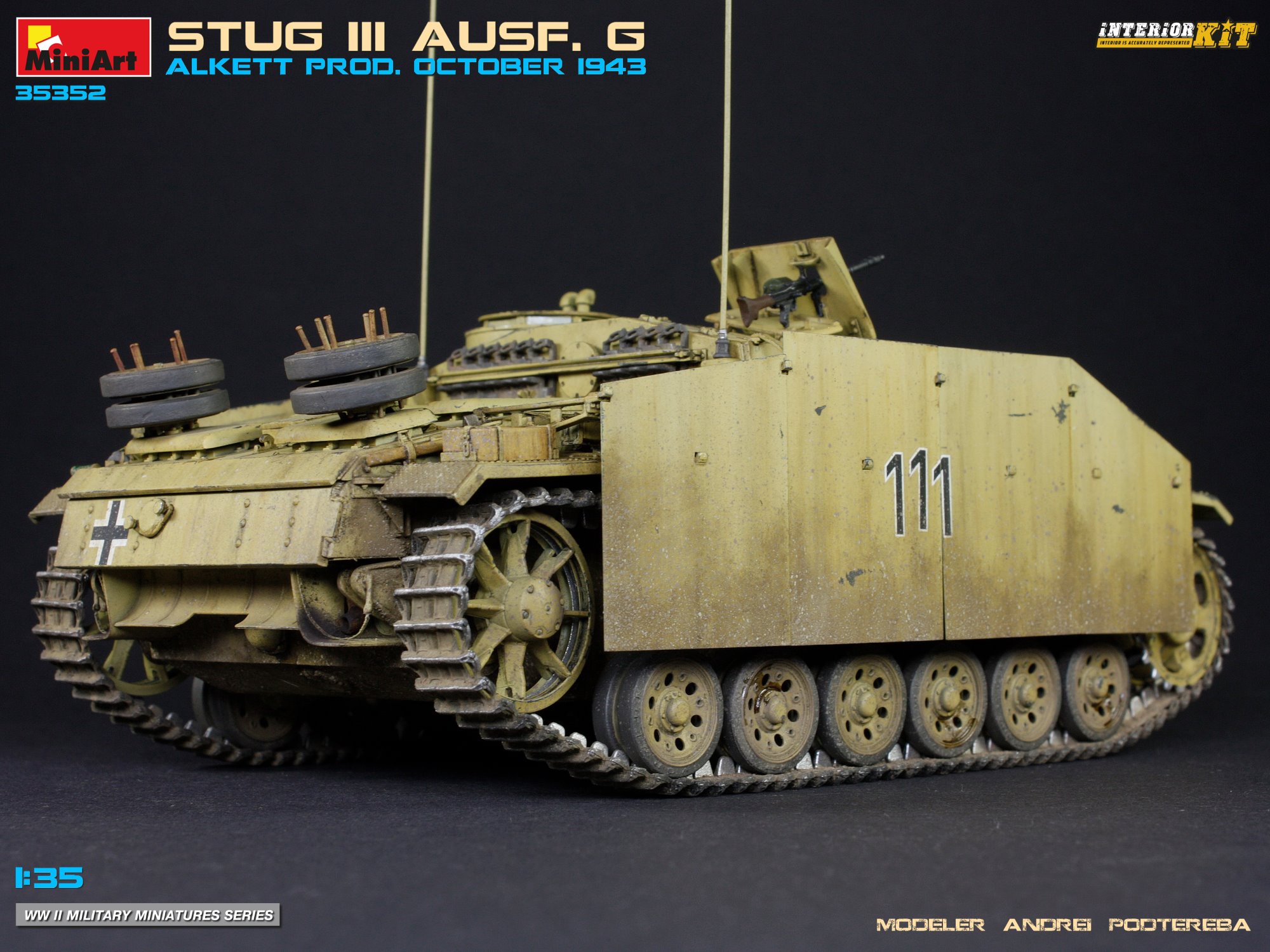 35352 STUG III AUSF. G ALKETT PROD. OCTOBER 1943 INTERIOR KIT – Miniart